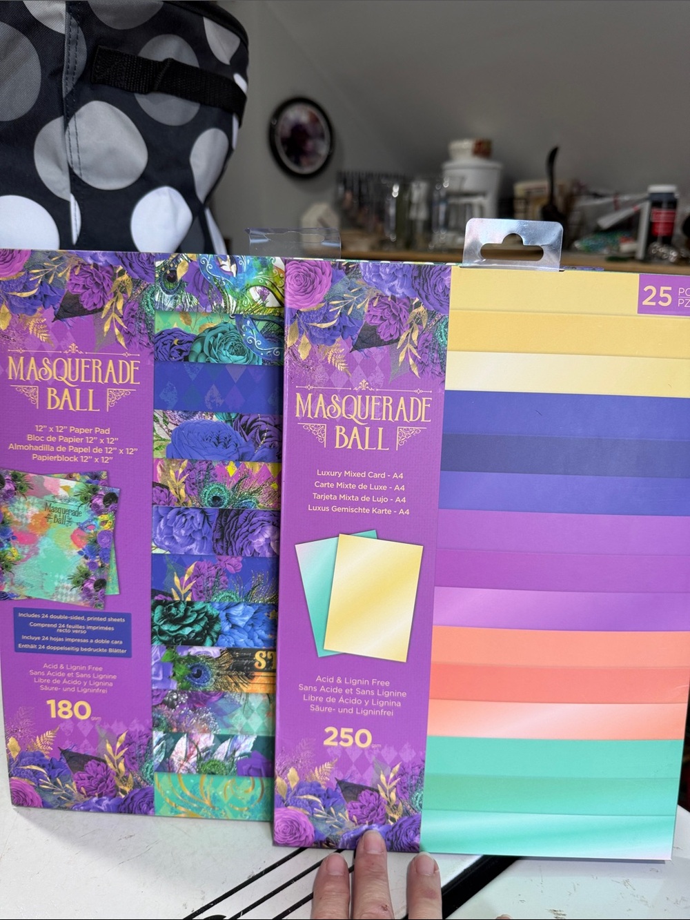 Crafters Companion Masquerade Ball Paper Pad & Luxury Mixed Card